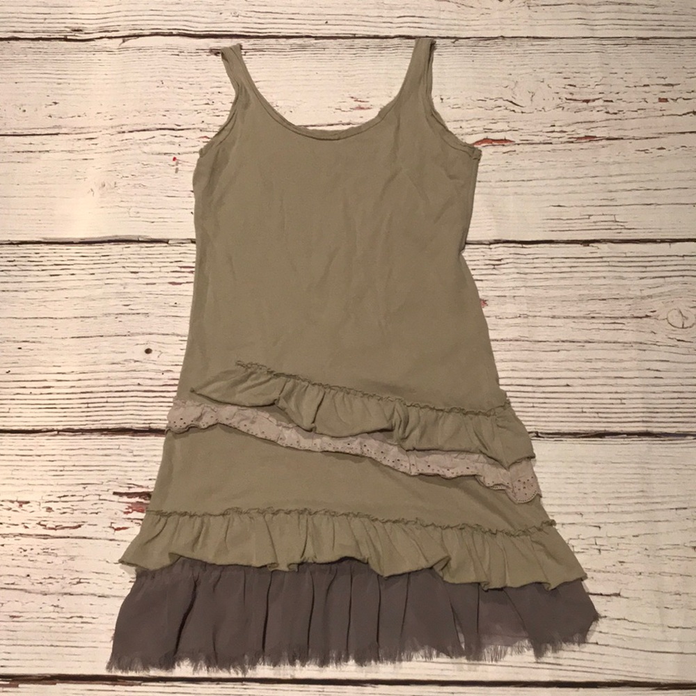 NOW $12!!! Boho Ruffle Tank Dress